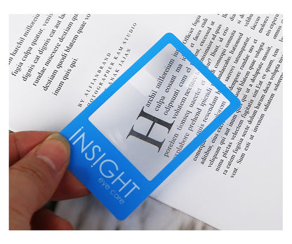 Custom Eco-Friendly PVC Business Card Magnifier/Bookmark