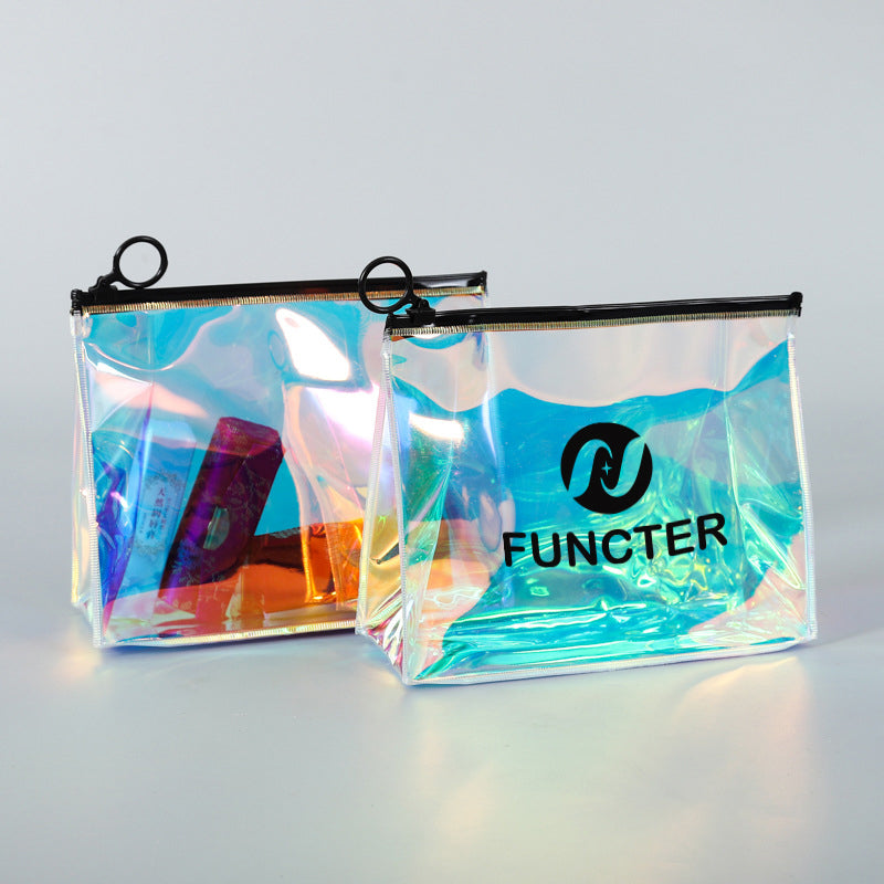 PVC Translucent Frosted Zipper Toiletry Bag