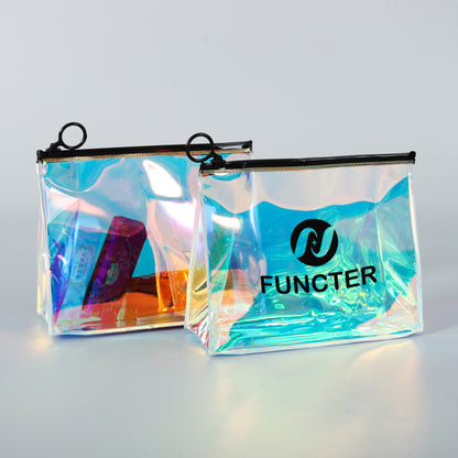 PVC Translucent Frosted Zipper Toiletry Bag