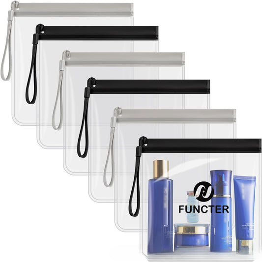 Transparent Aviation Travel Sealed Waterproof Toiletry Bag With Rope