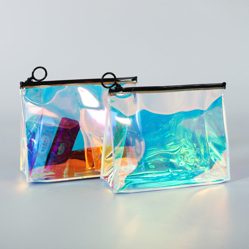 PVC Translucent Frosted Zipper Toiletry Bag
