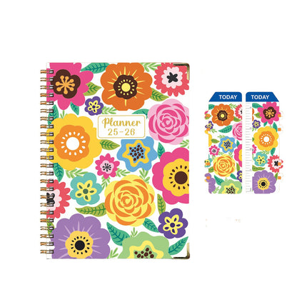 Metal Edged Spiral Journal A5 Notebook W/ Bookmark