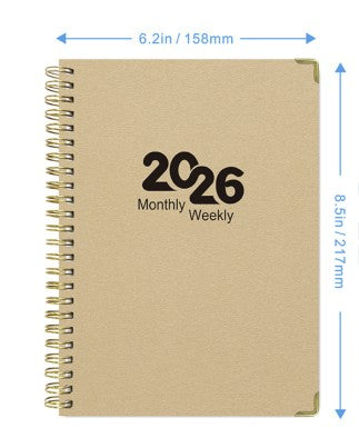 Metal Edged Spiral Journal A5 Notebook