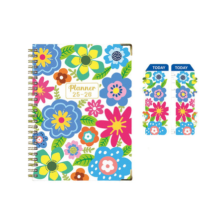 Metal Edged Spiral Journal A5 Notebook W/ Bookmark