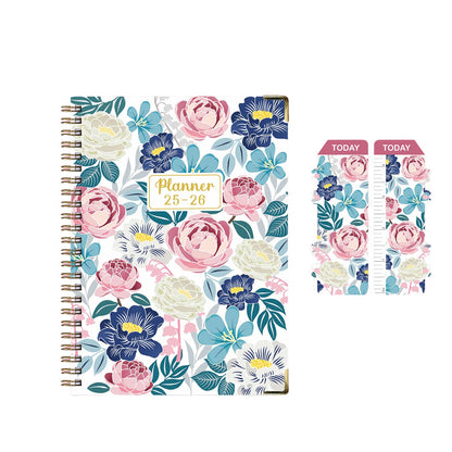 Metal Edged Spiral Journal A5 Notebook W/ Bookmark