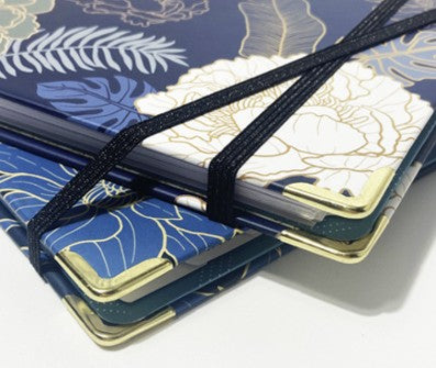 Metal Edged Spiral Journal A5 Notebook W/ Bookmark