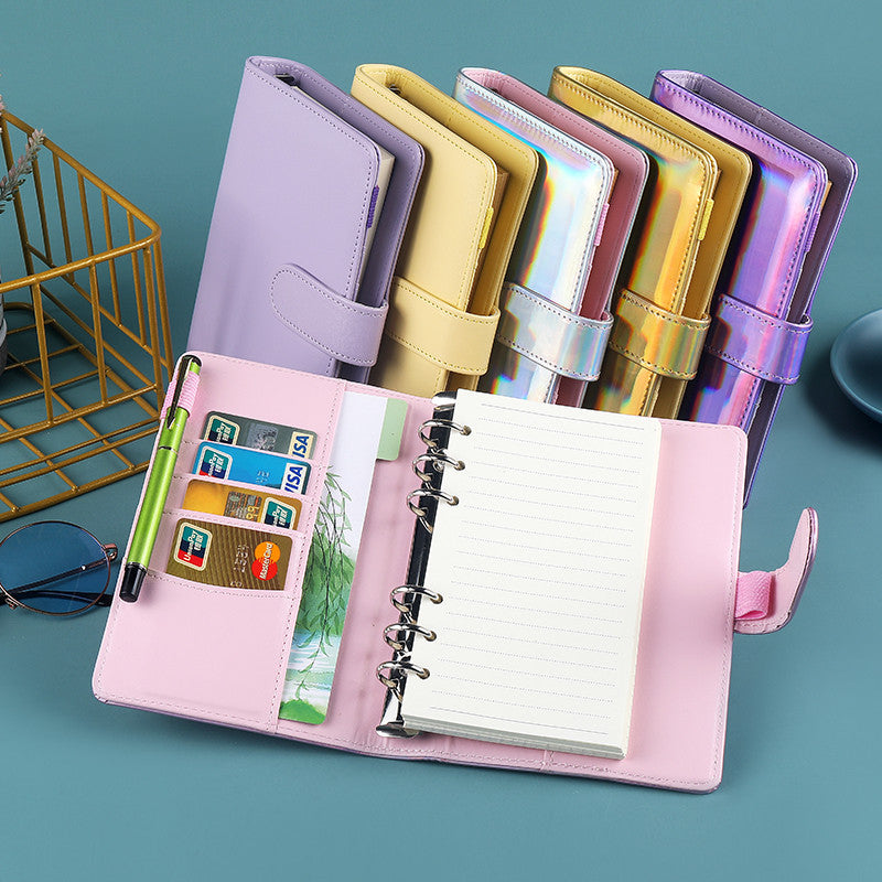 Laser Magnetic PVC A6 Notebook