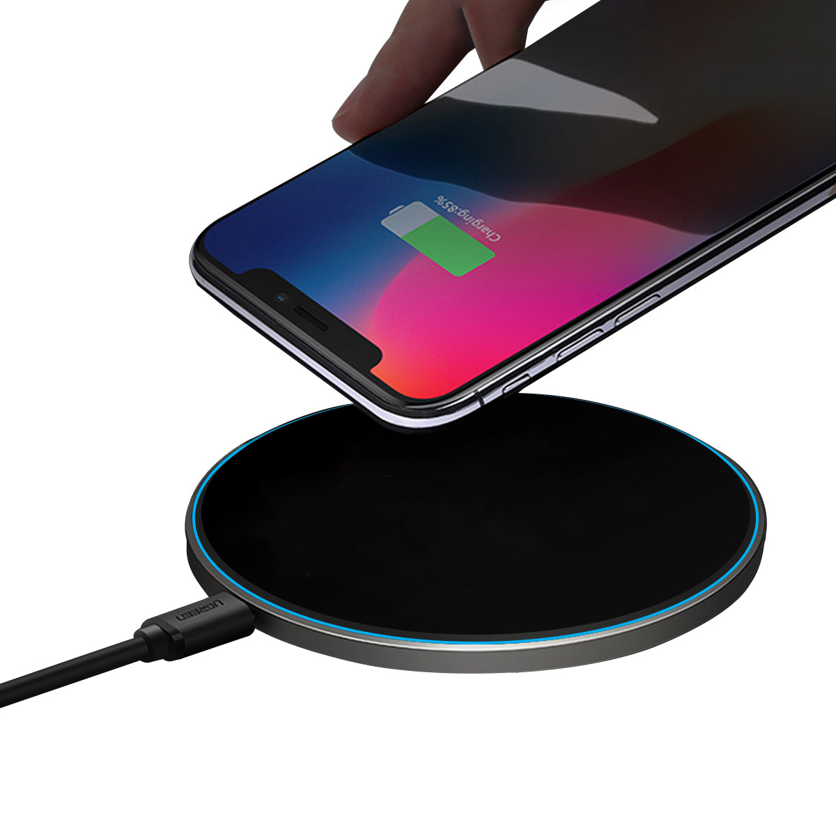 Full Color Flashing LED Light Up Wireless Charger
