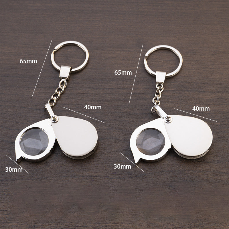 30X Jewelers Loupe Magnifier Keychain