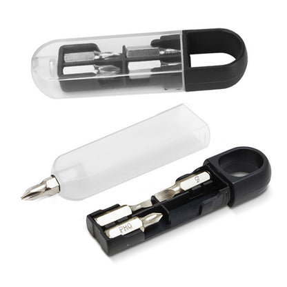4" 1 Screwdriver Tool Set With Key Chain