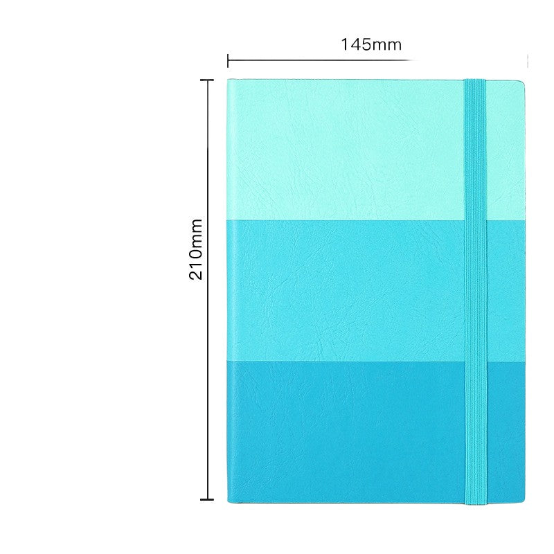 A5 College Ruled Journal PU Notebook W/ Elastic Closure