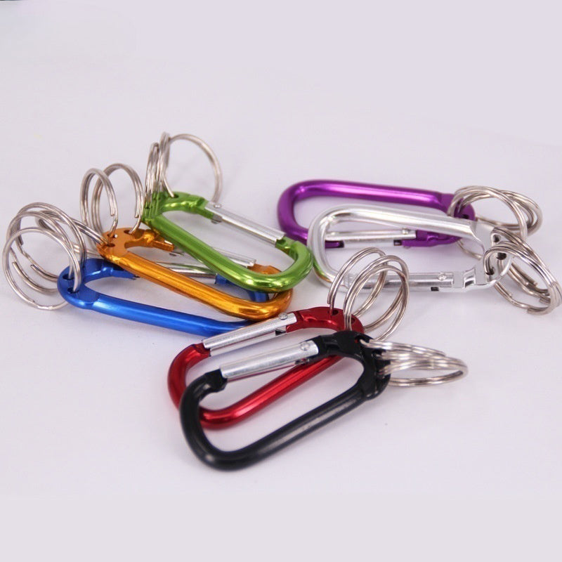 Mountaineering Buckle Hanging Ring Key Chain With Three Rings