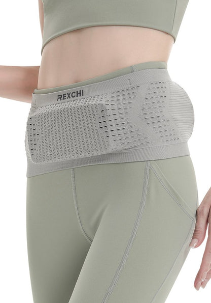 Multifunctional Knit Breathable Concealed Waist Bag For Women Men Outdoor Activities(M)