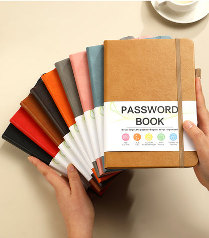A6 College Ruled Journal PU Notebook W/ Elastic Closure