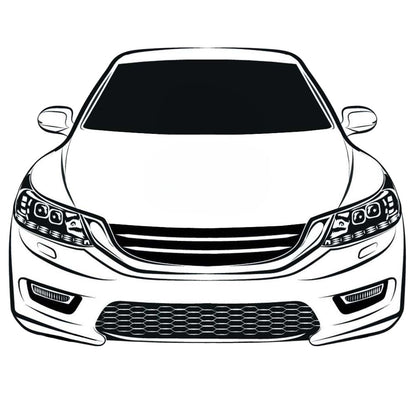 Car Flag Hood Cover Customized Halloween Help Pattern