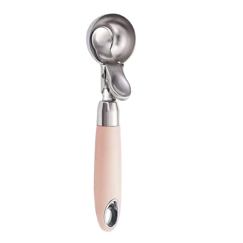 304 Stainless Steel Ice Cream Scoop with Trigger Release Heavy Duty Ice Ball Maker