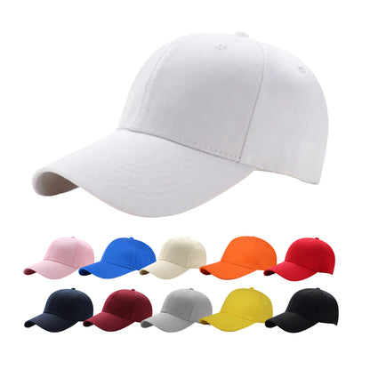 Retro 6-Panel Washed Cotton Baseball Cap