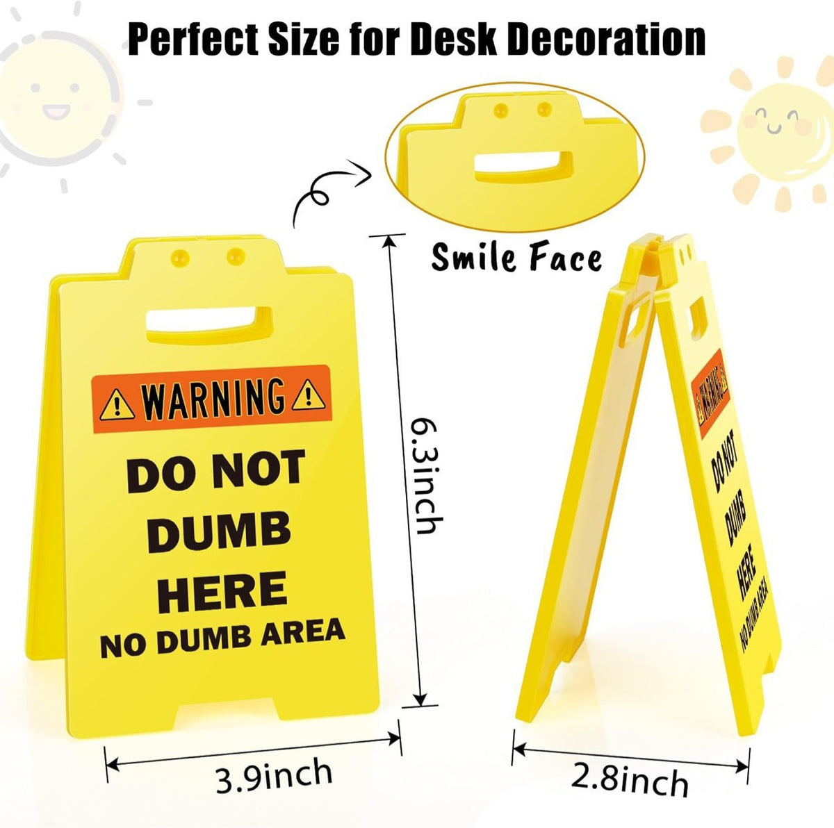 Motivational Mini Home Office PP desk plate