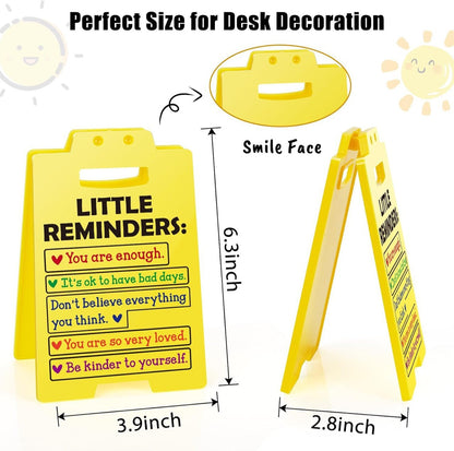 Motivational Mini Home Office PP desk plate
