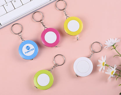 Mini Candy Retractable Tape Measure Keychain