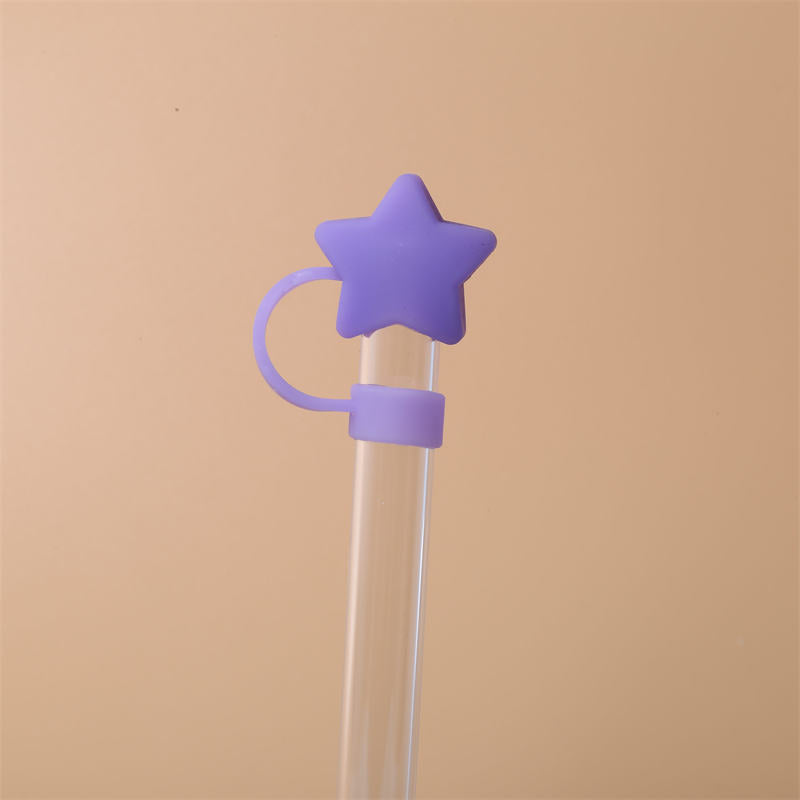 Star Shape Silicone Straw Covers Cap