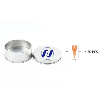 Super Tiny Triangle Stainless Steel Bookmark 50 Pcs In Tin