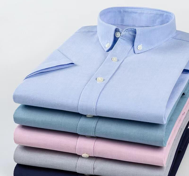 Pocketless Wrinkle-resistant Long Sleeve Cotton Work